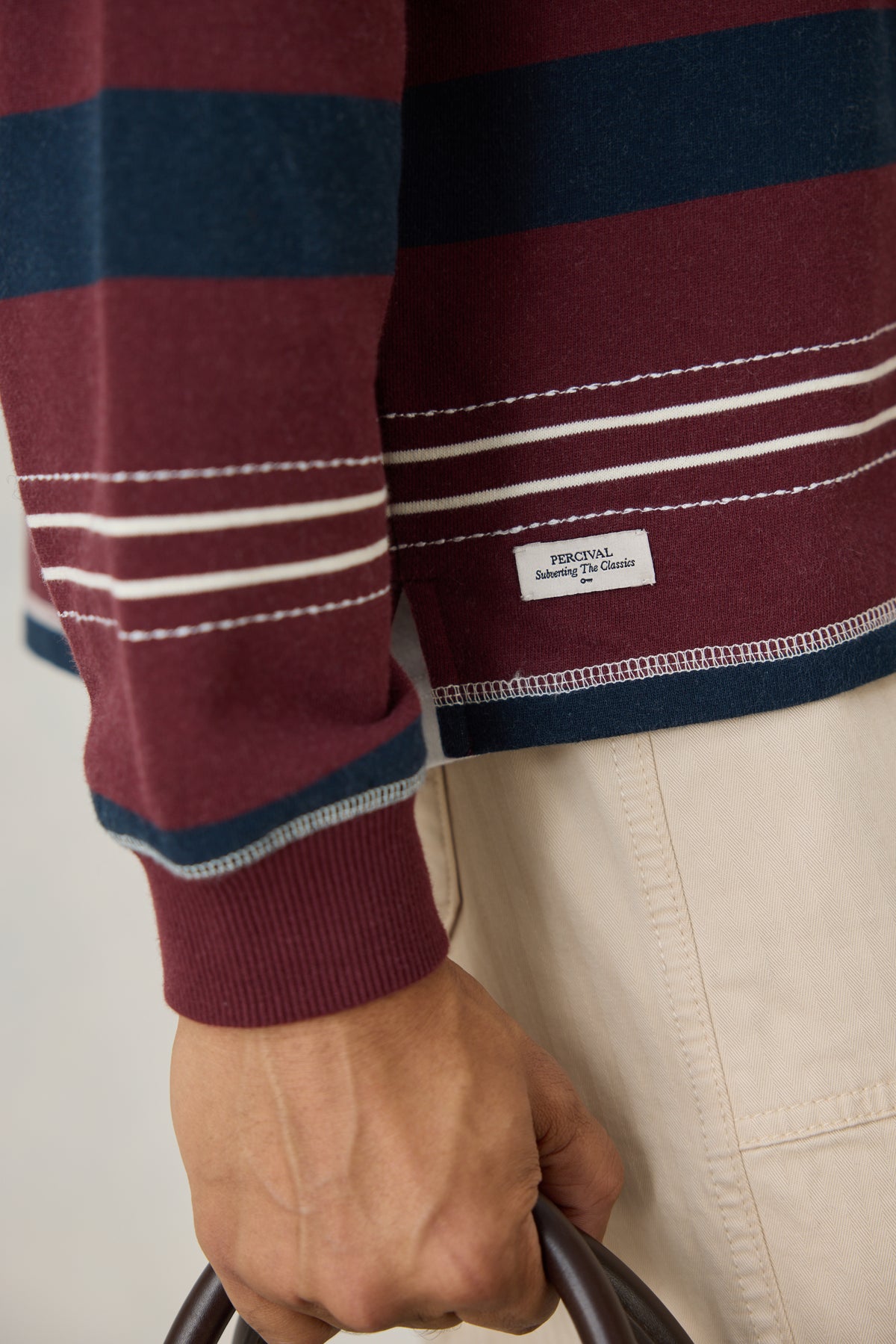 Burgundy with Denim