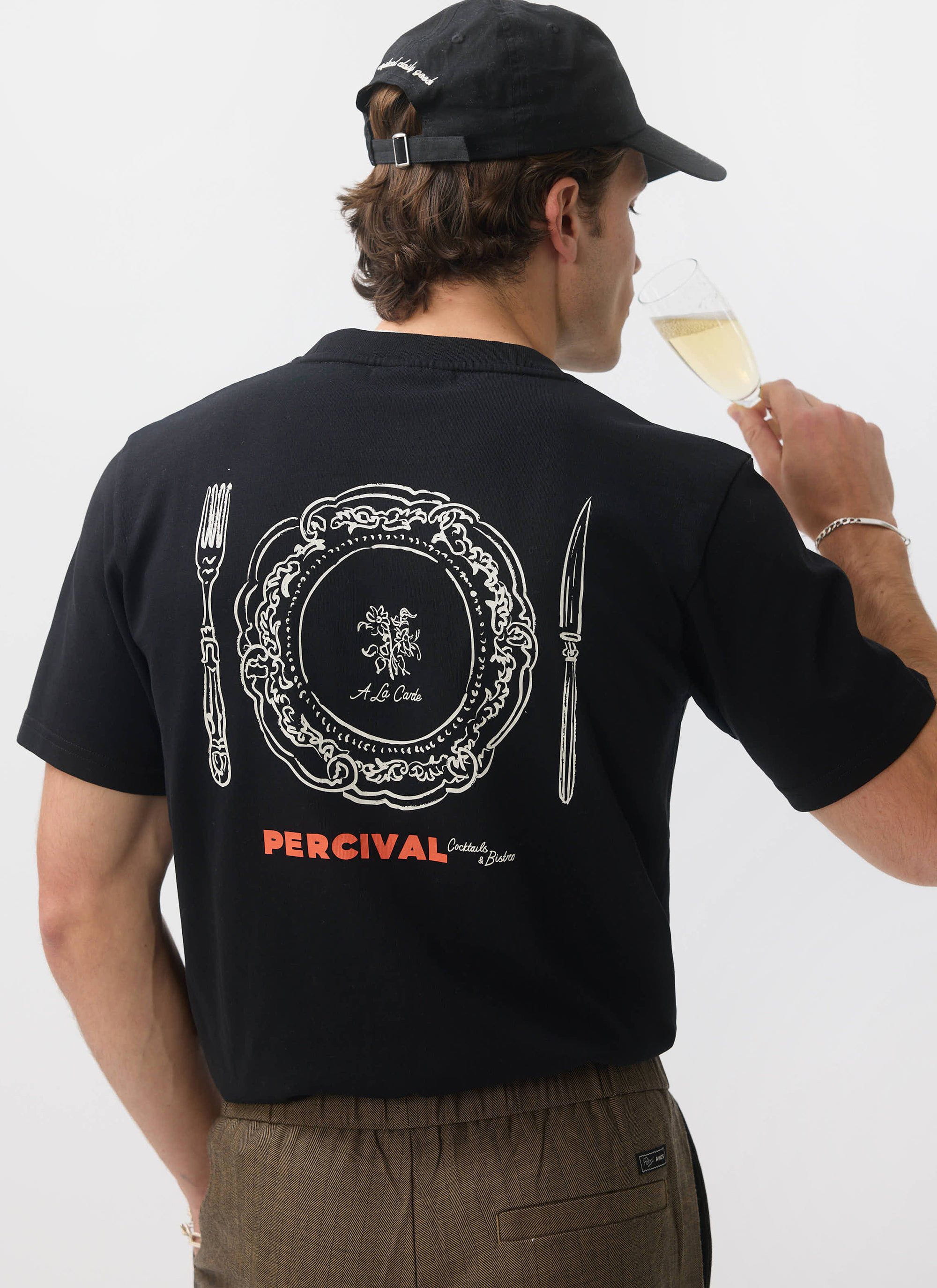 À La Carte T Shirt | Organic Cotton | Black | Percival Menswear