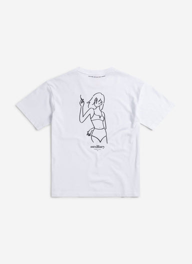 Alfresco Oversized Auxiliary T Shirt | Organic Cotton | White