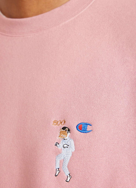 Men s Sweatshirt Boo Champion x Percival Pink Percival