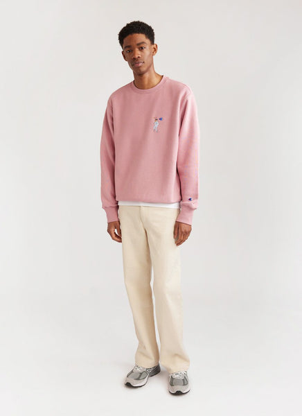 Pink and blue champion sweatshirt 2025