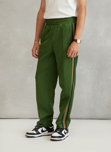 Mens green 2025 tracksuit bottoms