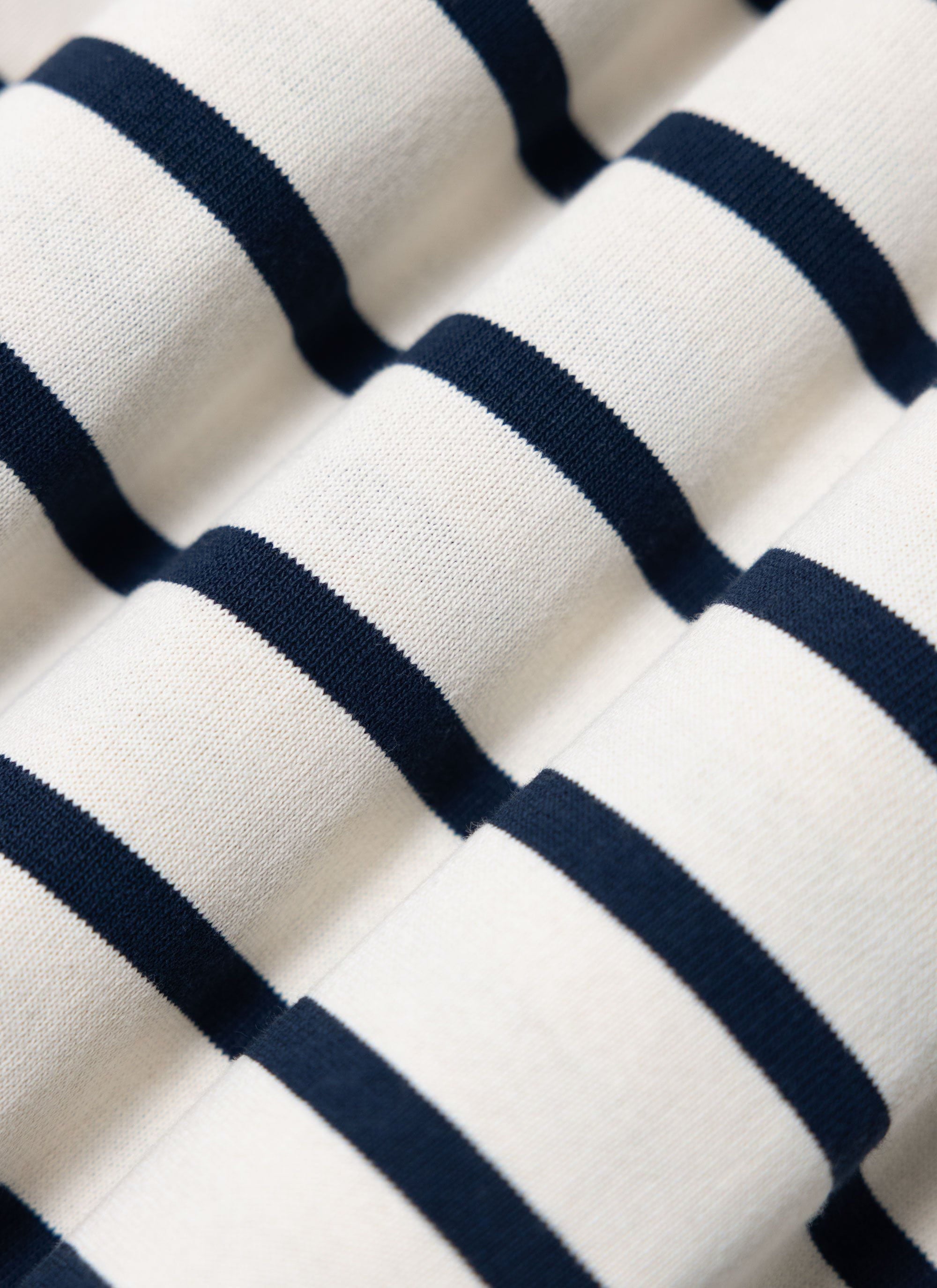 Ecru with Navy