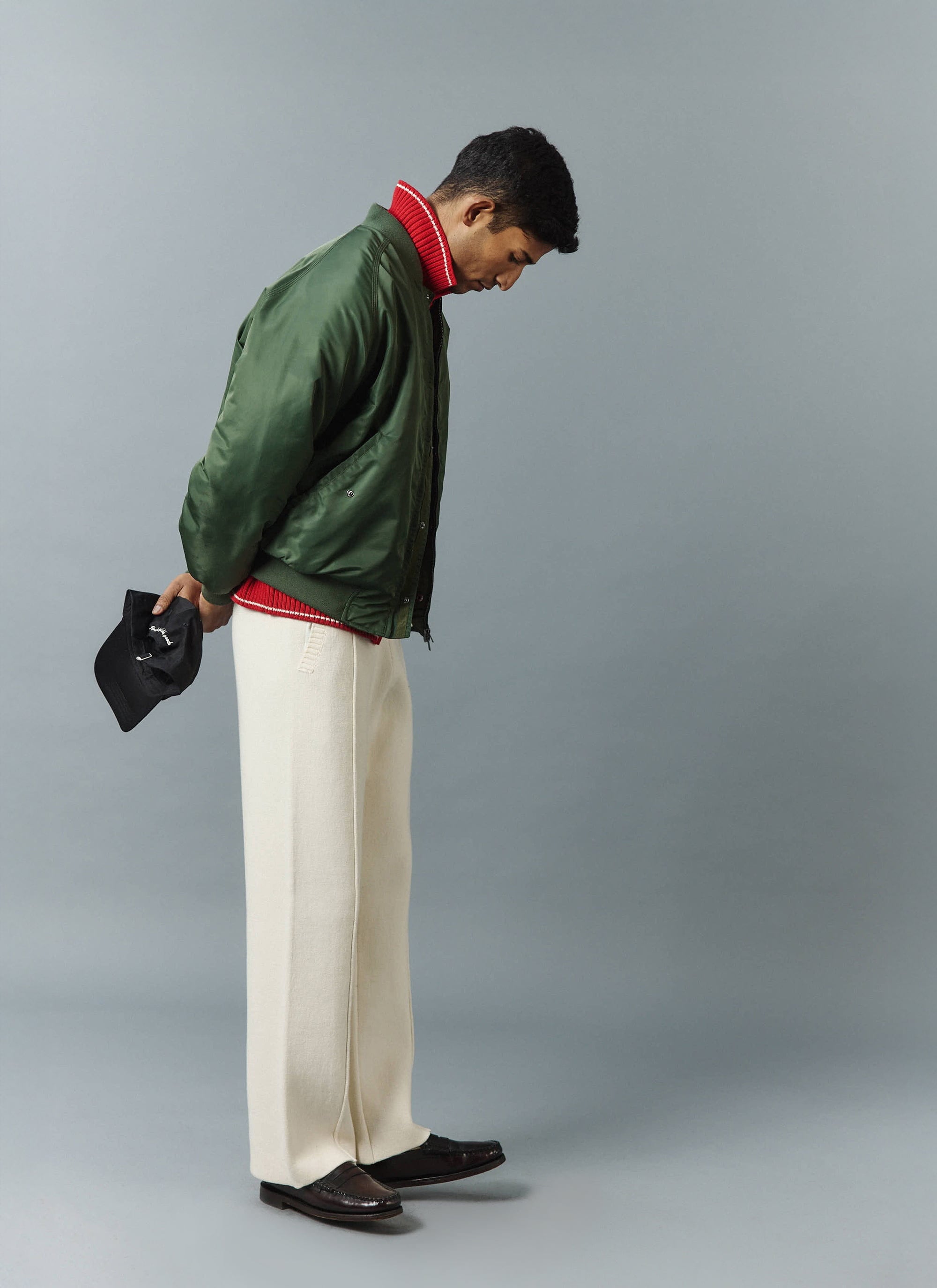セオリー メンズAero NylonFlight Bomber PF Theory Khaki Flight Bomber Jacket Theory