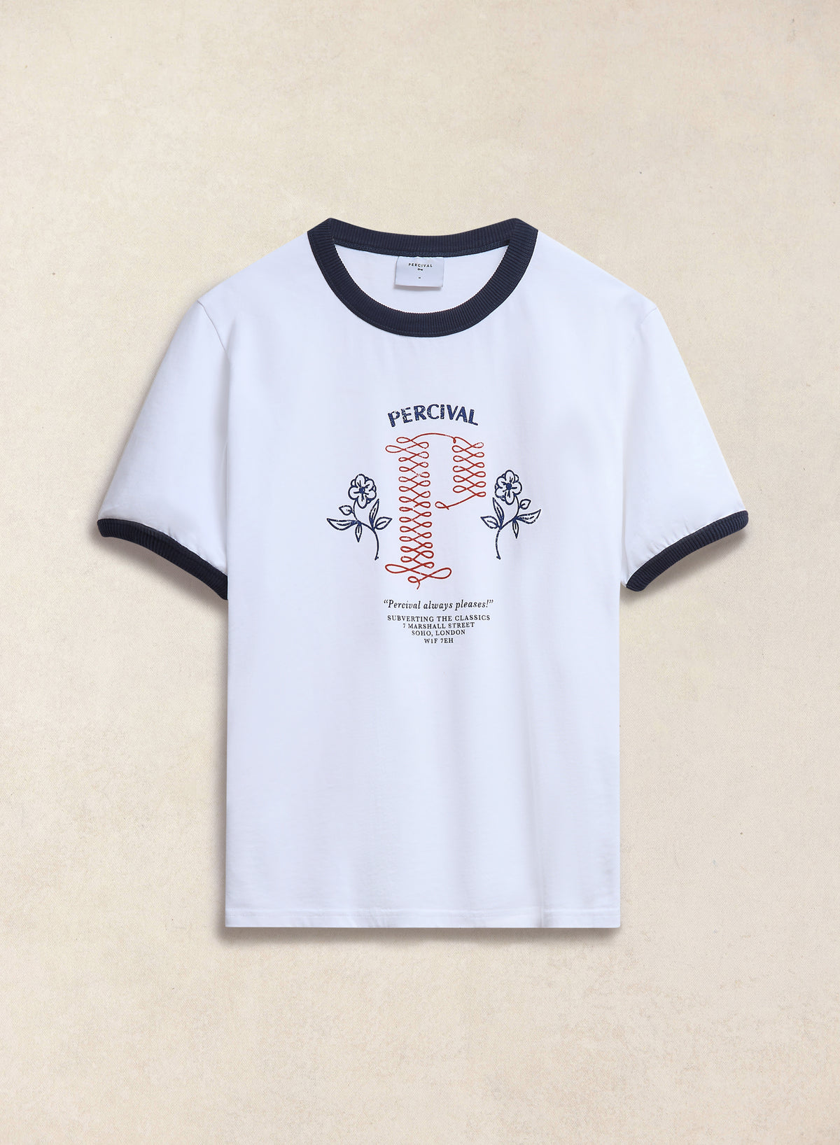 White with Navy