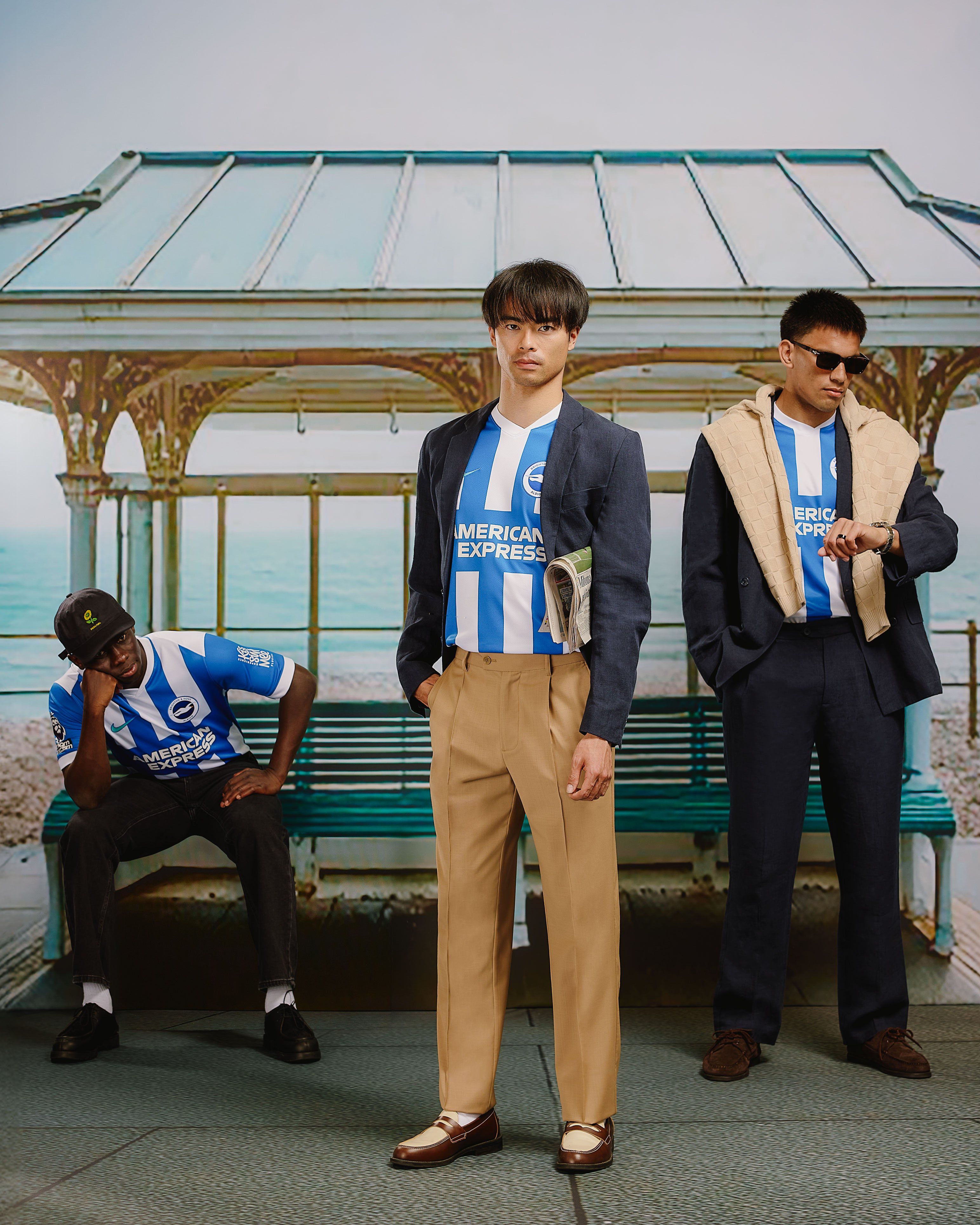 Percival and Brighton & Hove Albion 2025/26 Home Kit Launch