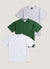 3 Pack Auxiliary T Shirts | Organic Cotton | White / Forest / Athletic Grey