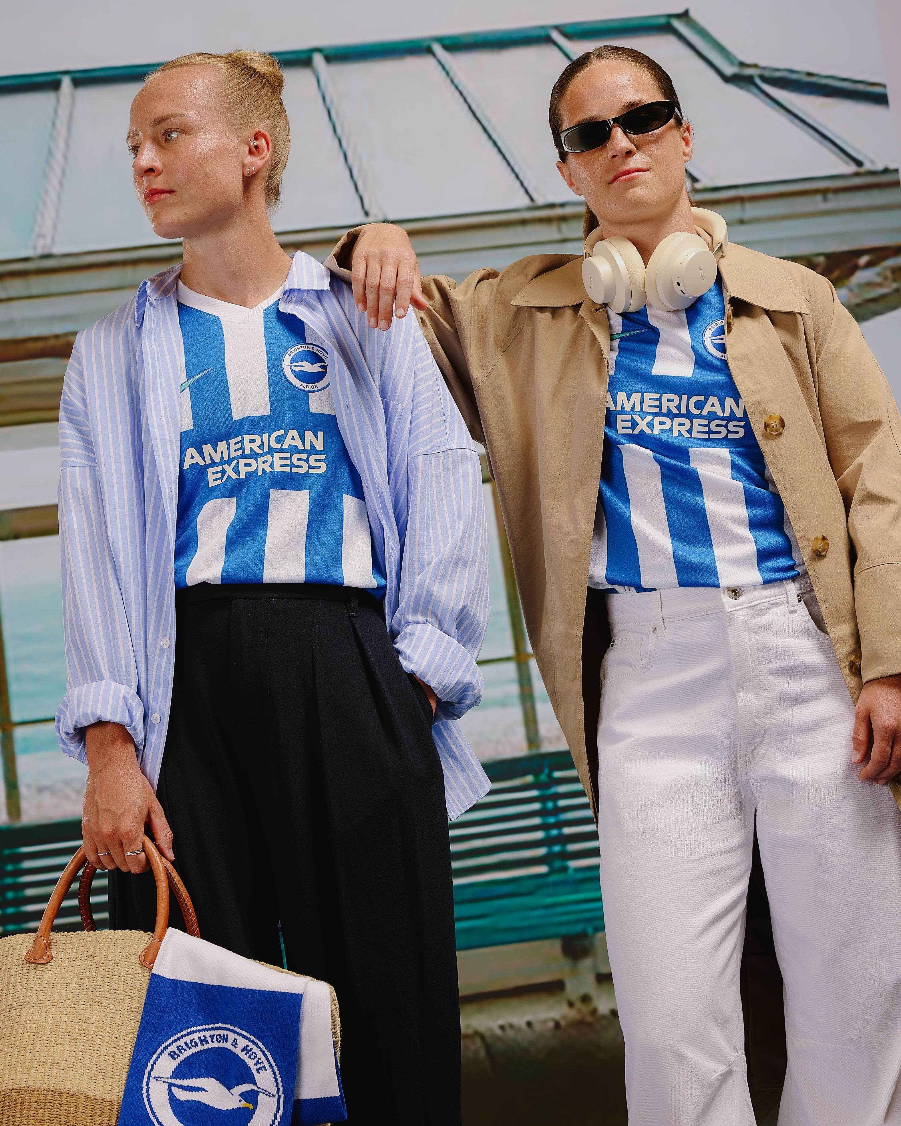 Percival and Brighton & Hove Albion 2025/26 Home Kit Launch