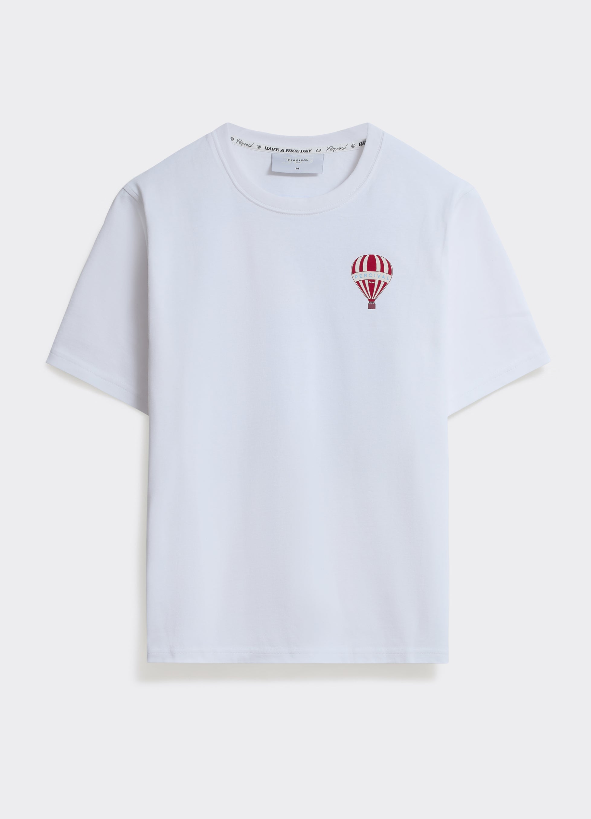 Men's Balloon T-Shirt | White | Percival Menswear
