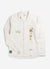 Cul De Sac Overshirt | Embroidered Cotton Twill | Ecru