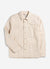 Nettle Overshirt | Embroidered Cotton Twill | Ecru