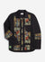 Foragers Overshirt | Embroidered Cotton Twill | Black