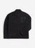 Zip Overshirt | Embroidered Cotton Twill | Black