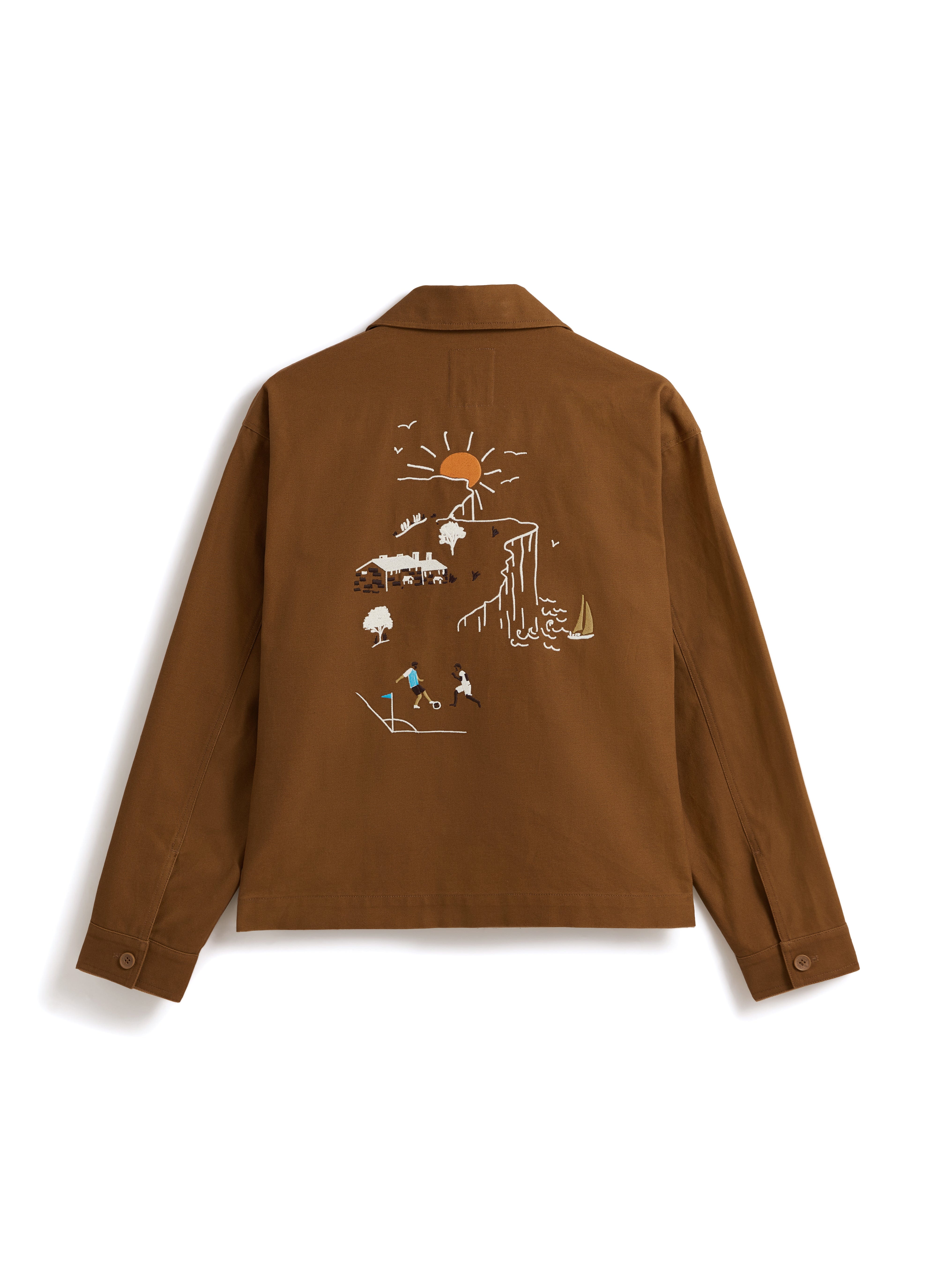 Men's Canvas Overshirt | BHAFC x Percival | Brown | Cotton