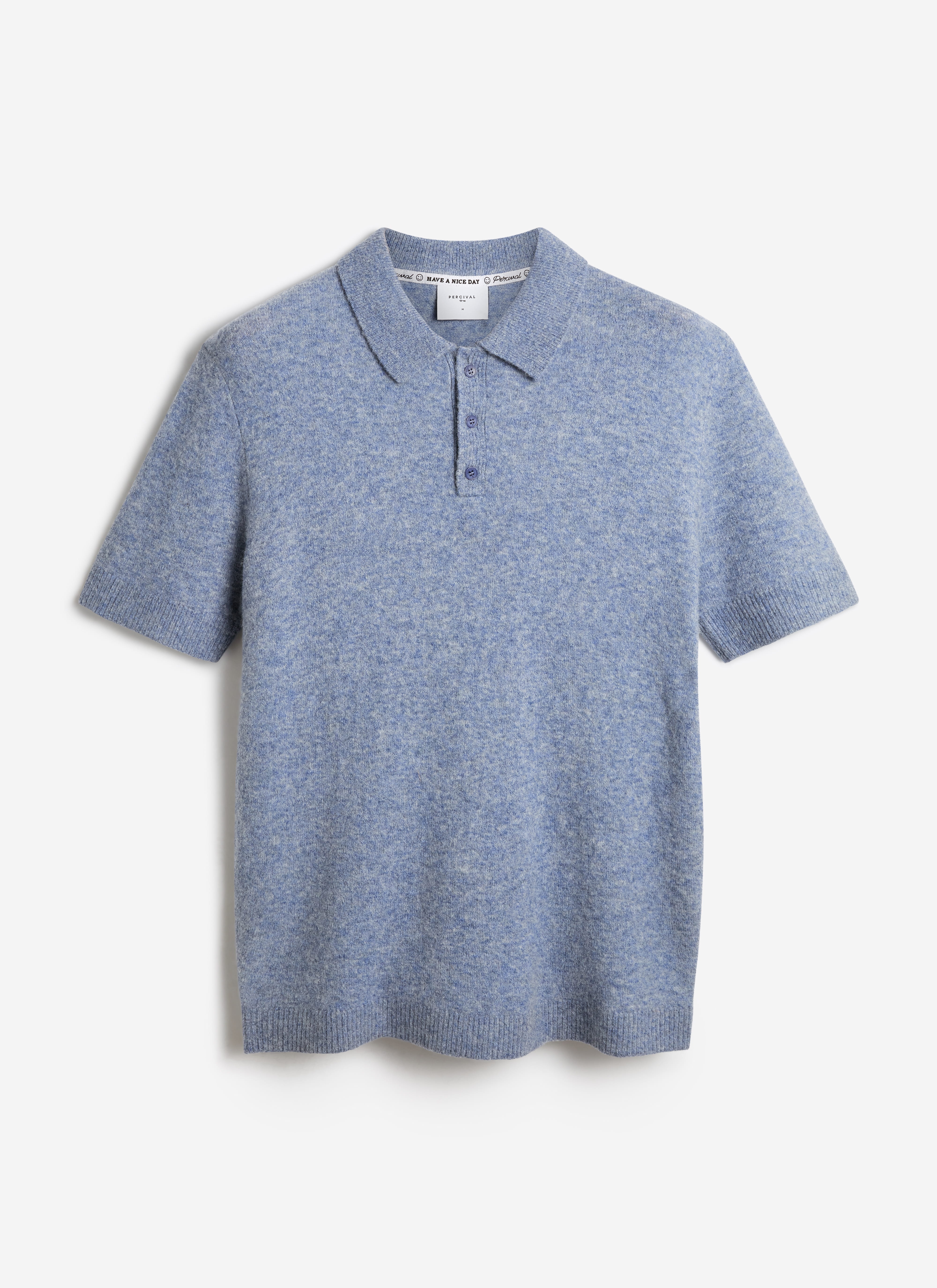 Men's Collins Knitted Polo Shirt | Cream | Yak & Wool | Percival