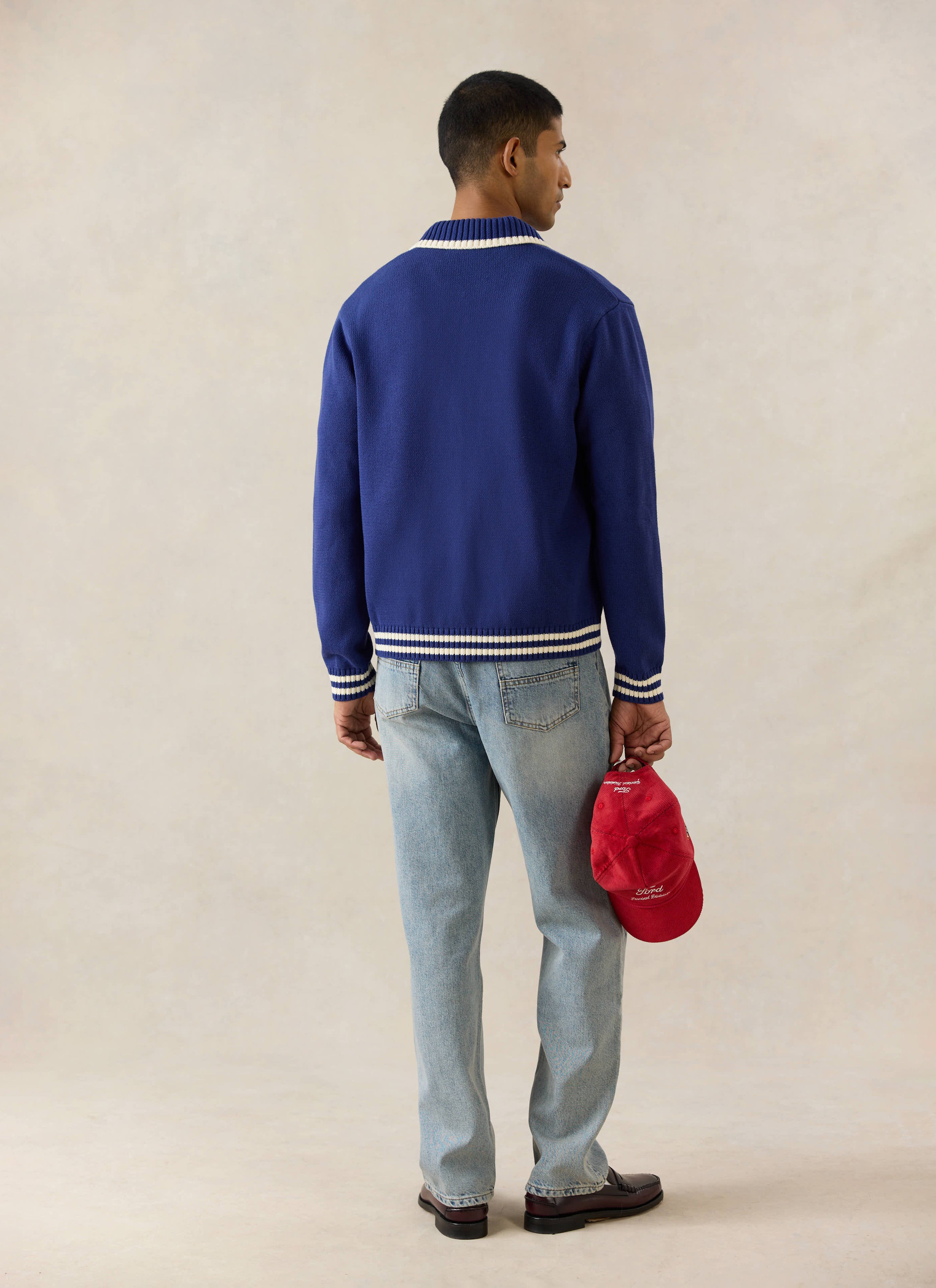 Gardner Knitted Zip Cardigan | Ford x Percival | Blue | Percival