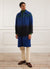 Car Coat | Gradient Wool | Blue with Forest