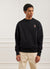 Koi Pond Sweatshirt | Embroidered Organic Cotton | Black