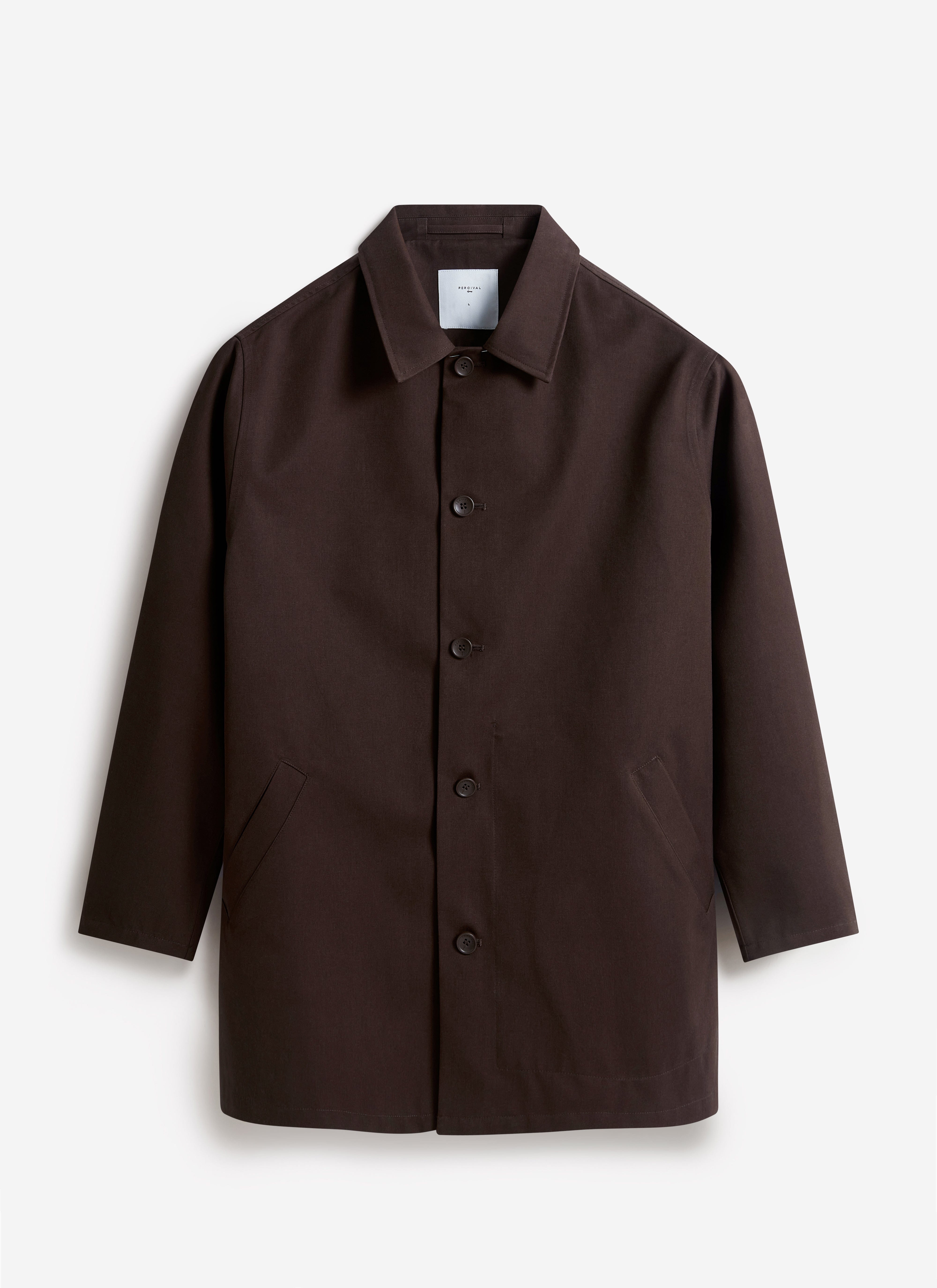 Men's Sherlock Short Trench Coat | Waterproof | Espresso Brown