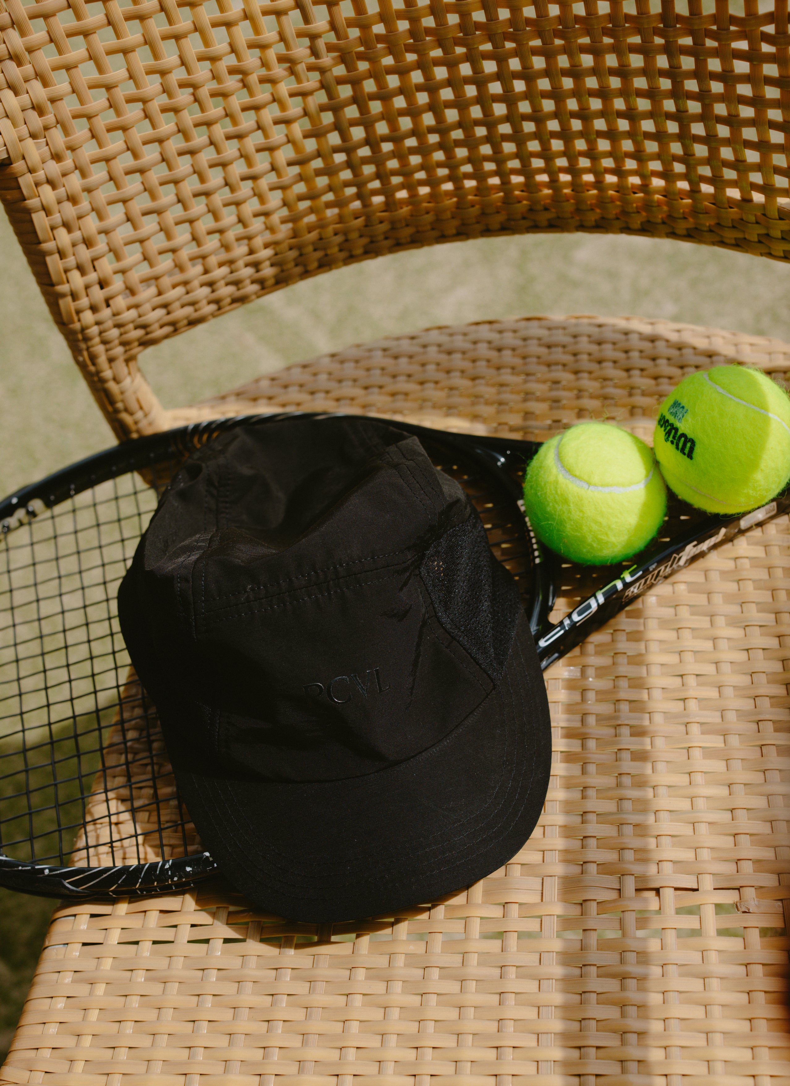 Men's Black Nylon Cap | PCVL Performance Wear | Percival Menswear
