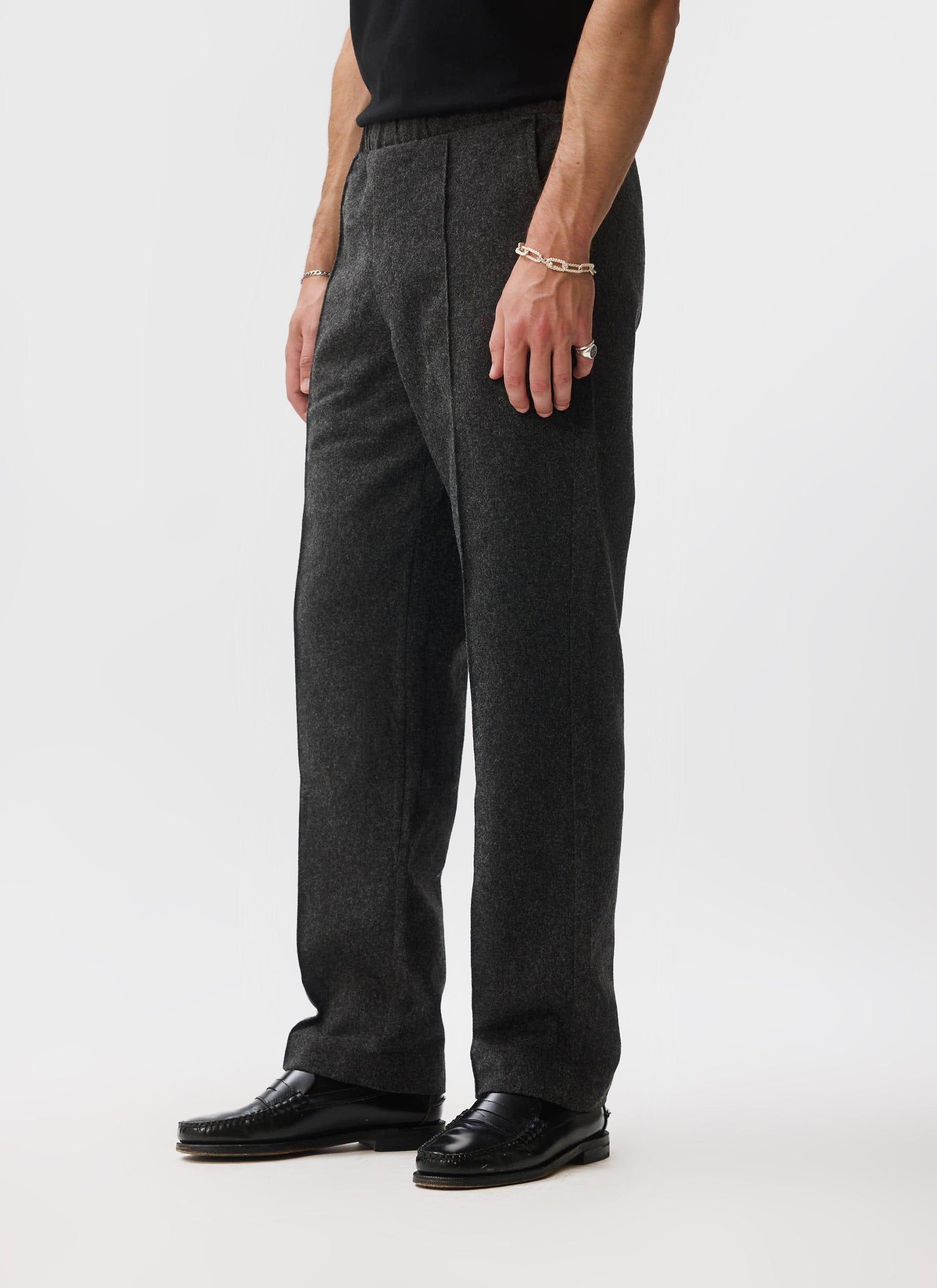 Men's Double Pleated Trousers - Seb | Straight Leg | Cream