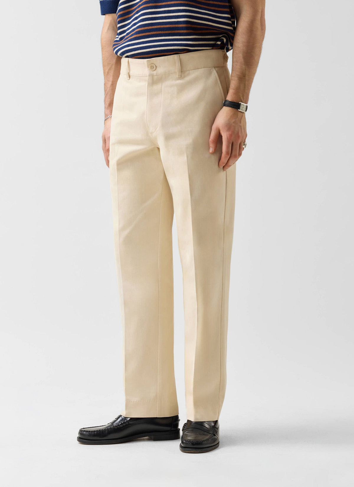 Straight Leg Chino | Cotton | Cream