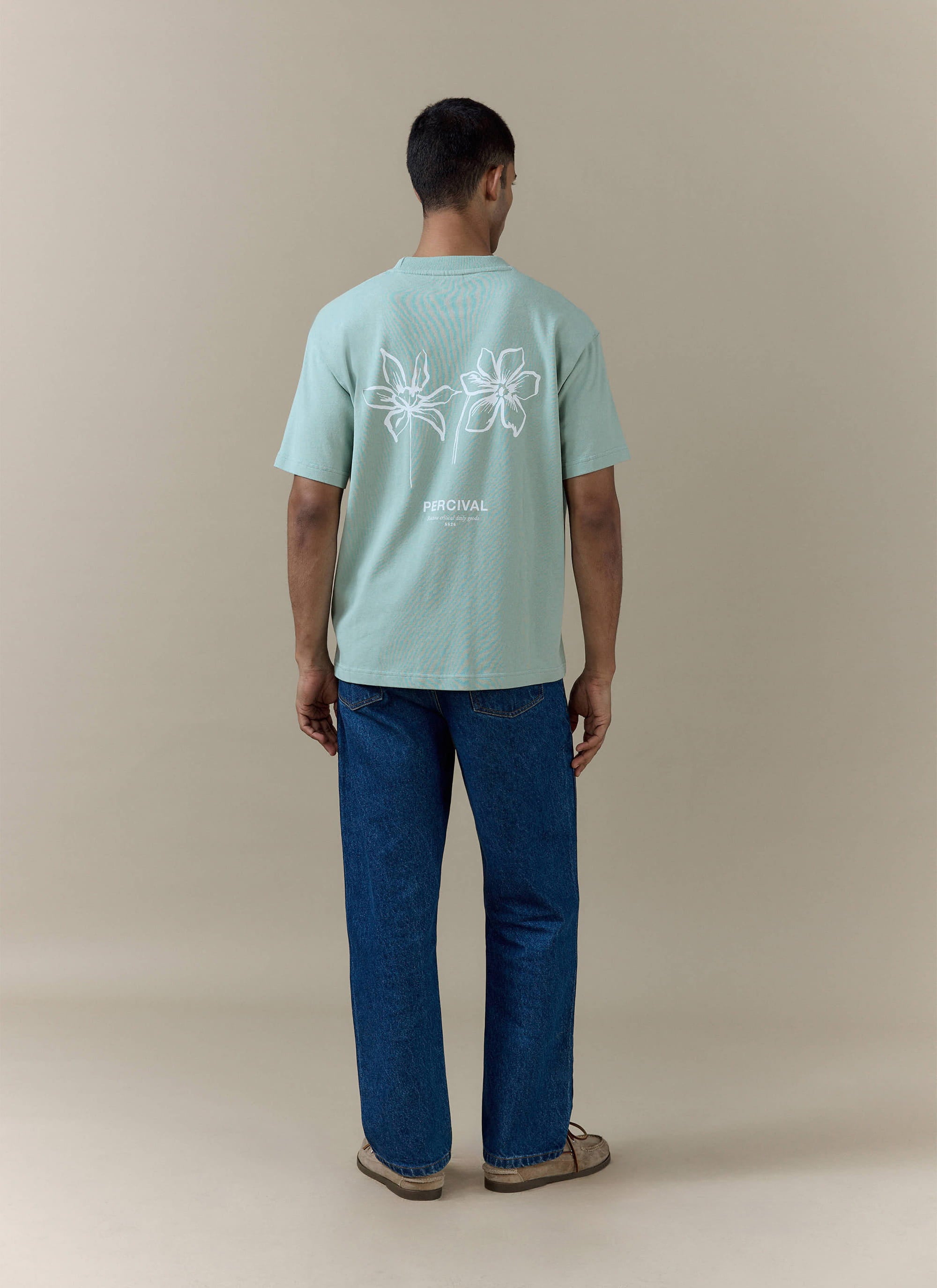 Men's Oversized T Shirt: Melvin | Cotton | Grey | Percival Menswear