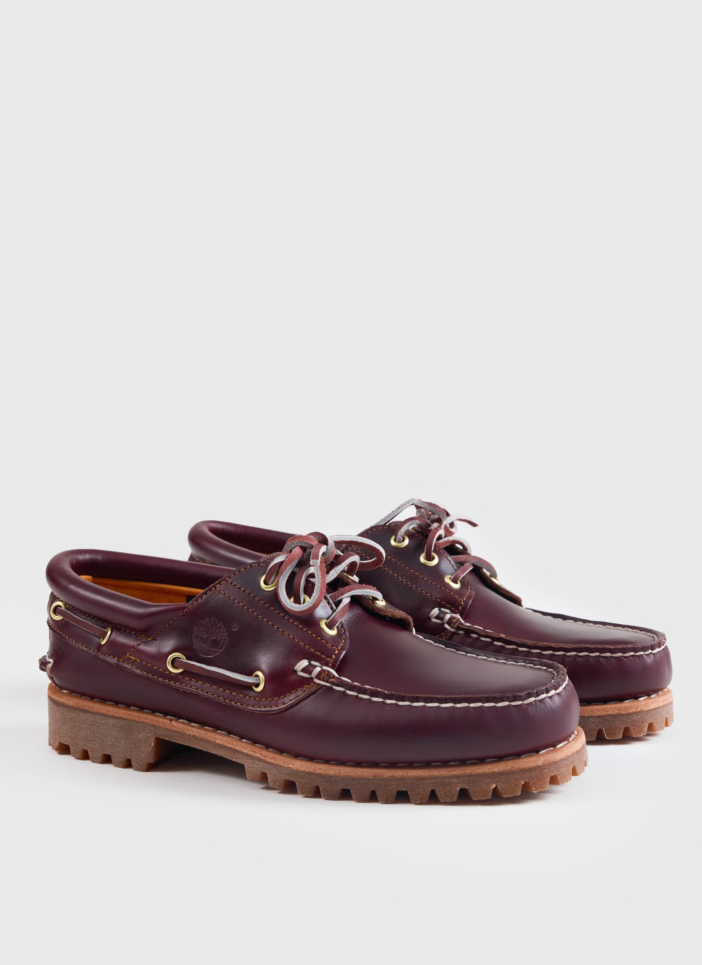 Men's Boat Shoes | G.H.Bass Jetty II Boater 2 Eye | Black Leather