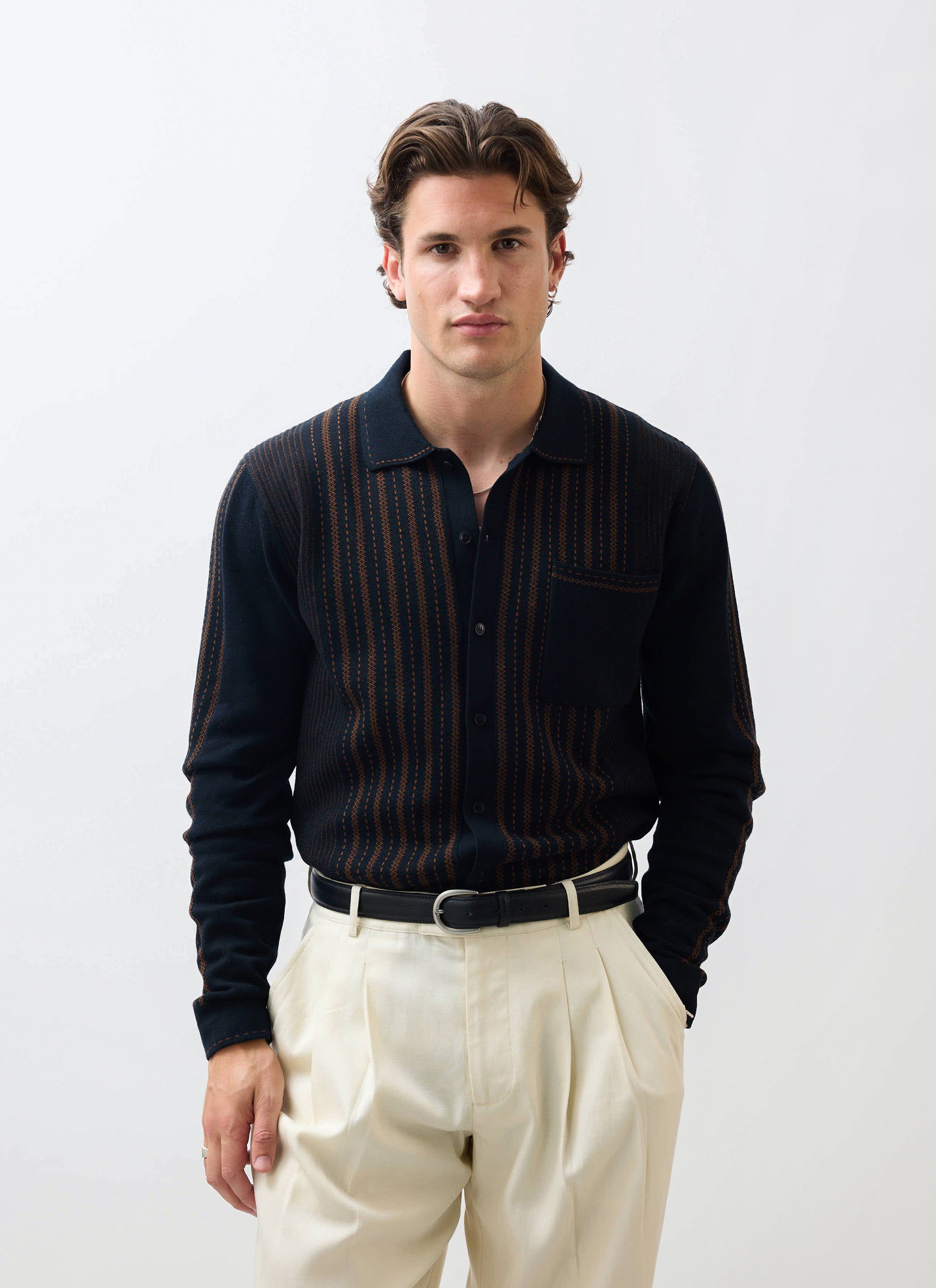Black with Brown
