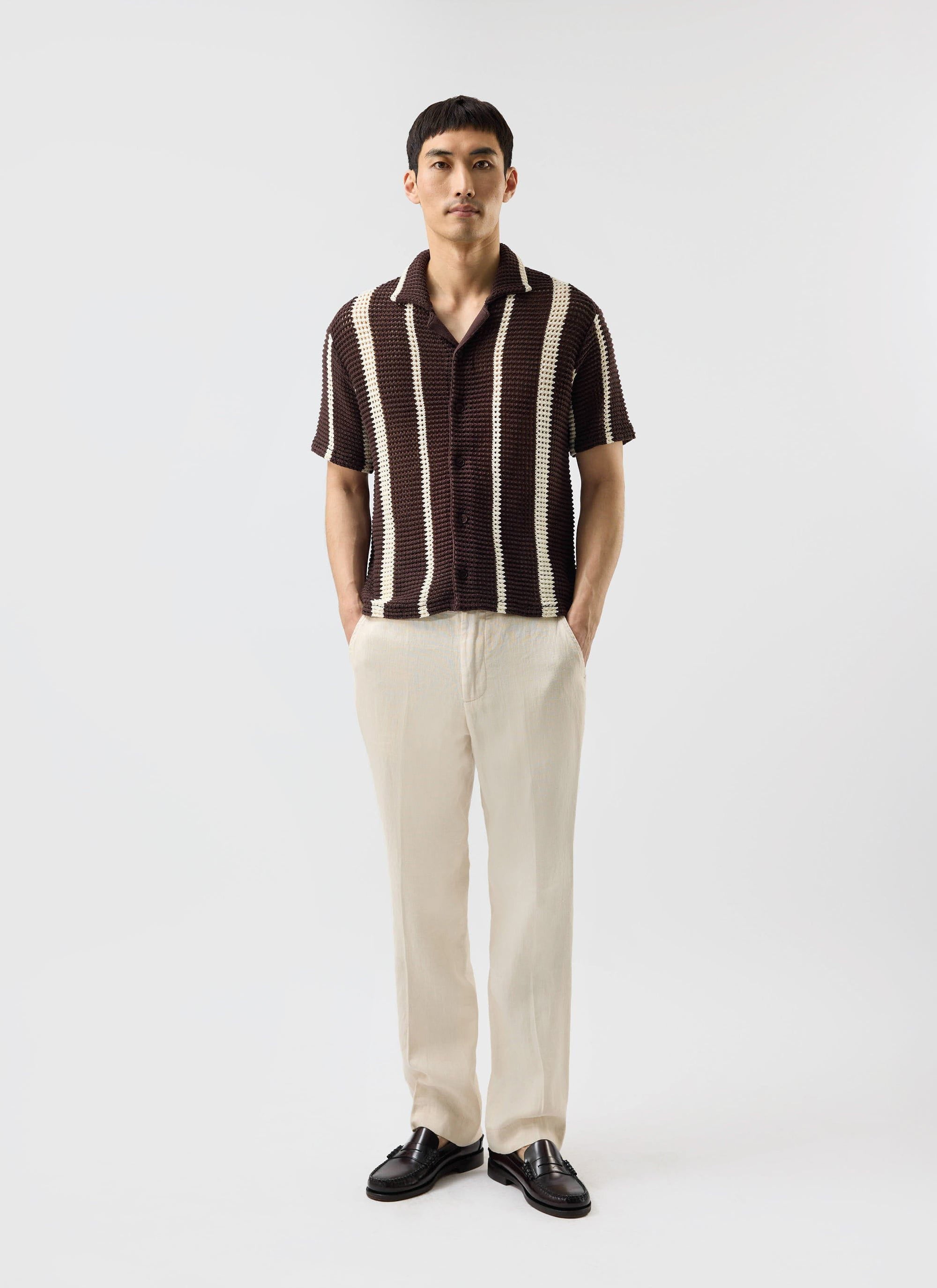 Brown with Ecru