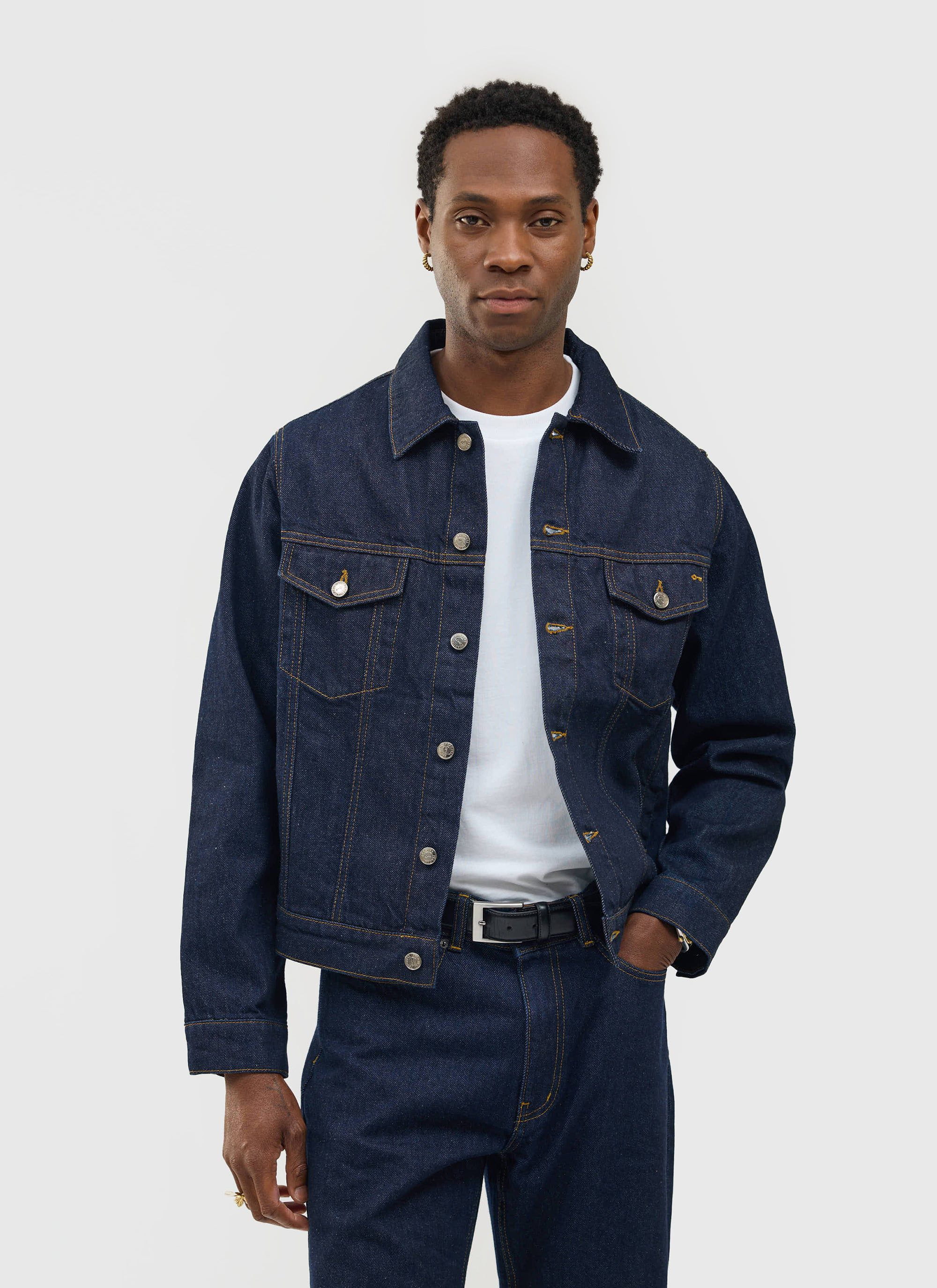 ジャケット・アウター kaval indigo hard wash shop coat M kaval indigo hard wash shop coat M