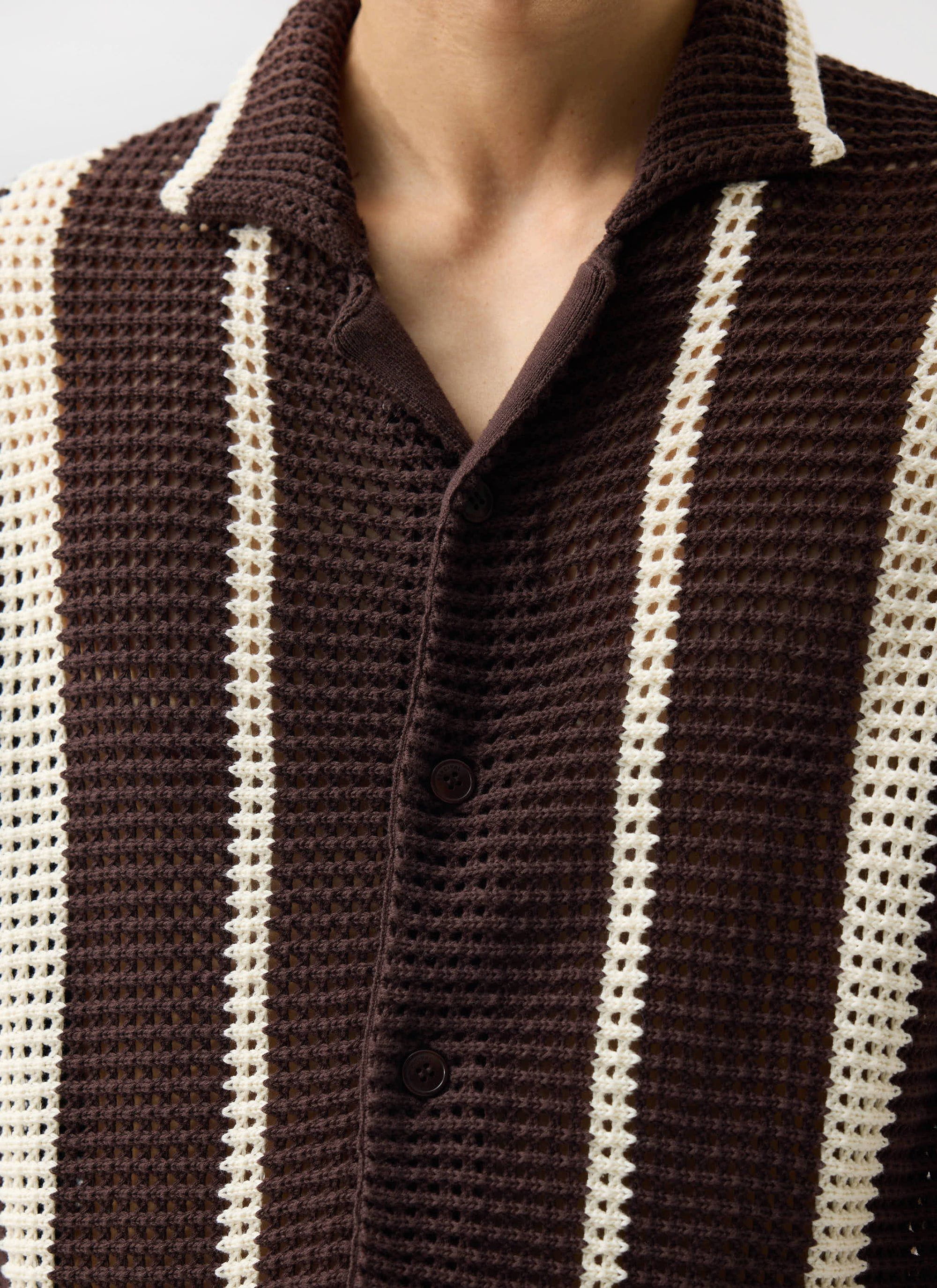 Brown with Ecru