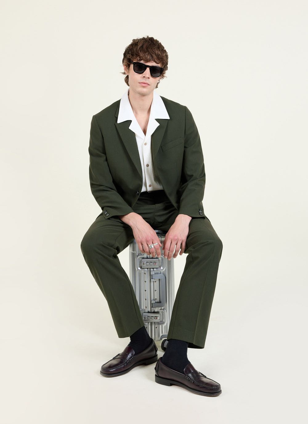Tailored Blazer Wool Forest