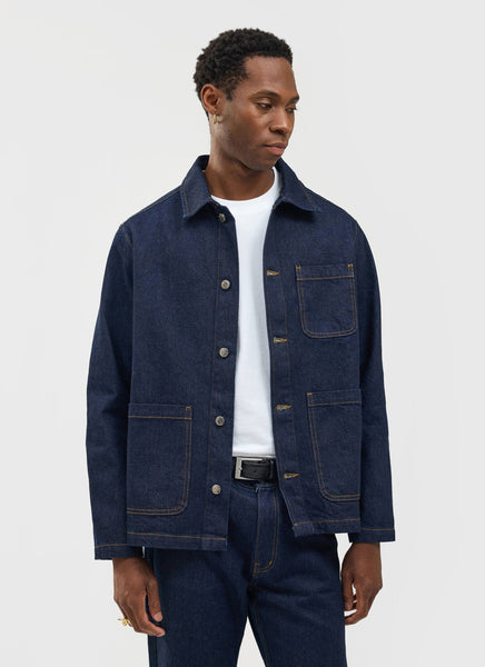 Men's Chore Jacket | Denim | Dark Indigo Blue