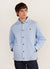Quilted Overshirt | Linen | Light Blue