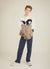 The Finale Cotton Jumper | Seinfeld x Percival | Ecru with Black