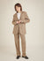 The Kavorka Houndstooth Wool Trouser | Seinfeld x Percival | Tan
