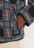 Anderson Raglan Check Jacket | Wool | Navy
