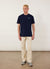 Envy Auxiliary T Shirt | Embroidered Organic Cotton | Navy