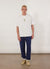 Bouquet Oversized Auxiliary T Shirt | Embroidered Organic Cotton | White