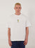 Bouquet Oversized Auxiliary T Shirt | Embroidered Organic Cotton | White