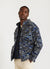 Jacquard Blanket Overshirt | Wool | Blue