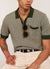 Casa Martini Knitted Polo | Cotton | Forest