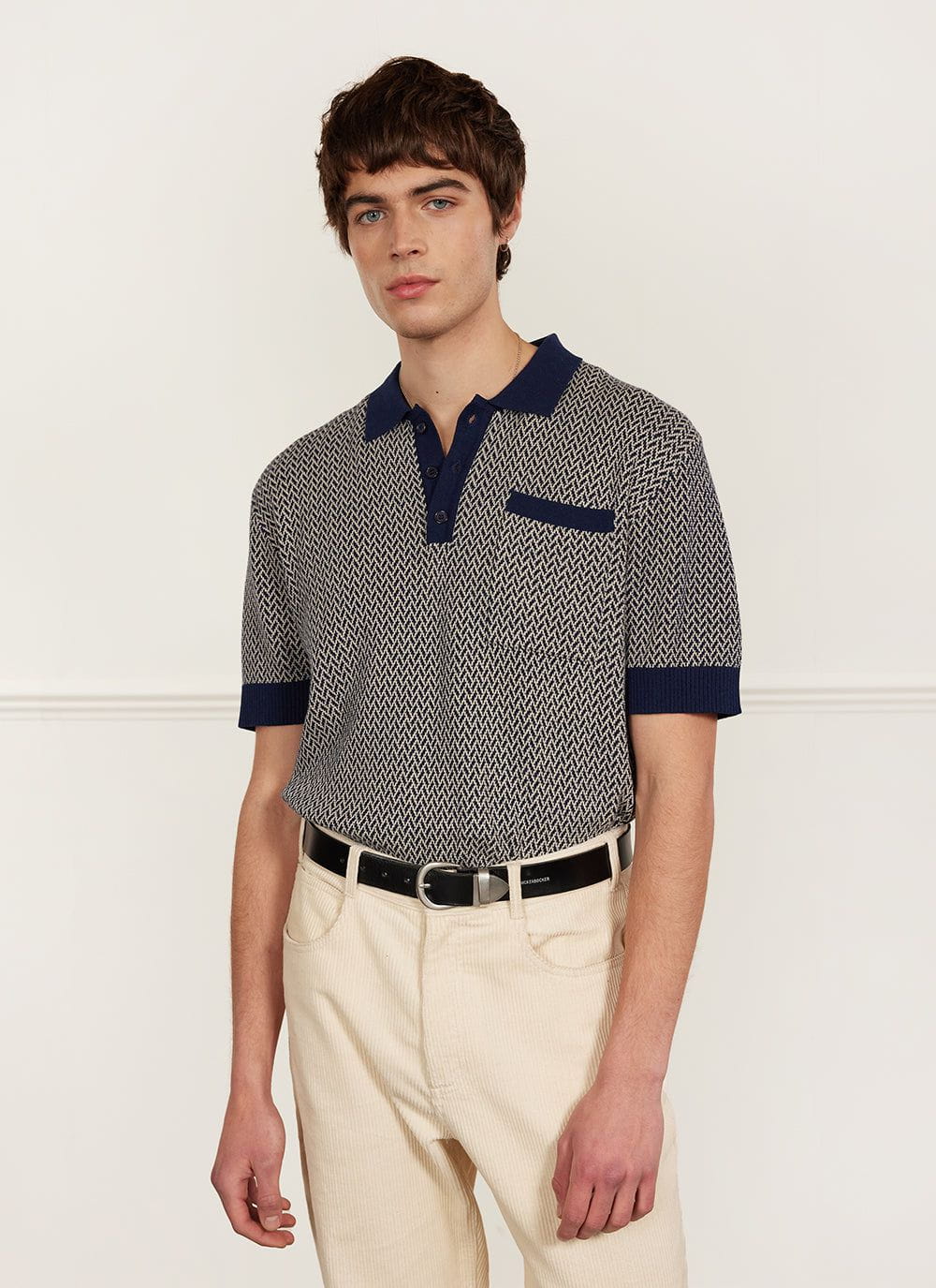 Casa Martini Knitted Polo Cotton