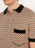 Casa Piccante Shirt | Knitted Cotton | Rust Jacquard