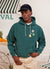 Perci-Post Stamps Hoodie | Champion and Percival | Forest