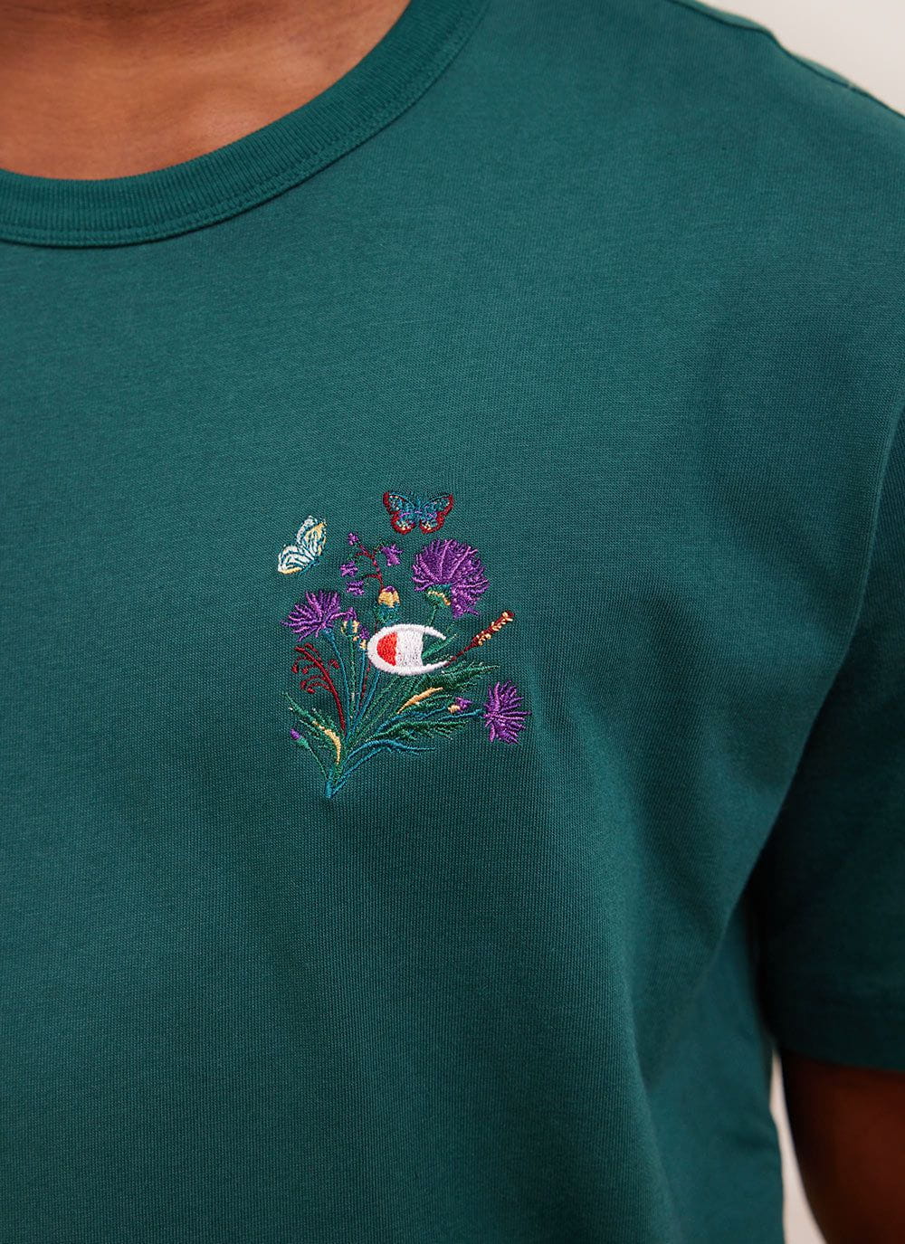 Thistle Flower T Shirt Champion and Percival Forest Percival