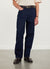 Checkerboard Denim 5 Pocket Trousers | Cotton | Navy With Black