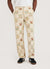 Checkerboard 5 Pocket Trouser | Embroidered Cotton Twill | Ecru