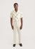 Checkerboard Cuban Shirt | Tapestry Linen | Ecru